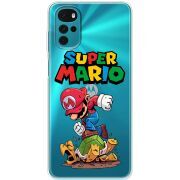 Прозрачный чехол BoxFace Motorola G22 Super Mario