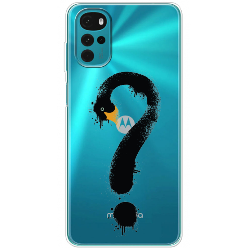 Прозрачный чехол BoxFace Motorola G22 Swan question