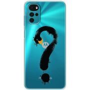 Прозрачный чехол BoxFace Motorola G22 Swan question