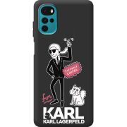 Черный чехол BoxFace Motorola G22 For Karl