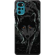 Черный чехол BoxFace Motorola G22 Wolf