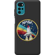 Черный чехол BoxFace Motorola G22 NASA