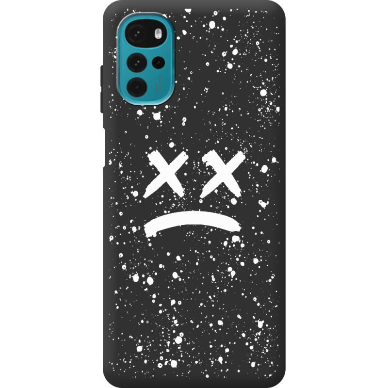 Черный чехол BoxFace Motorola G22 Sad Way