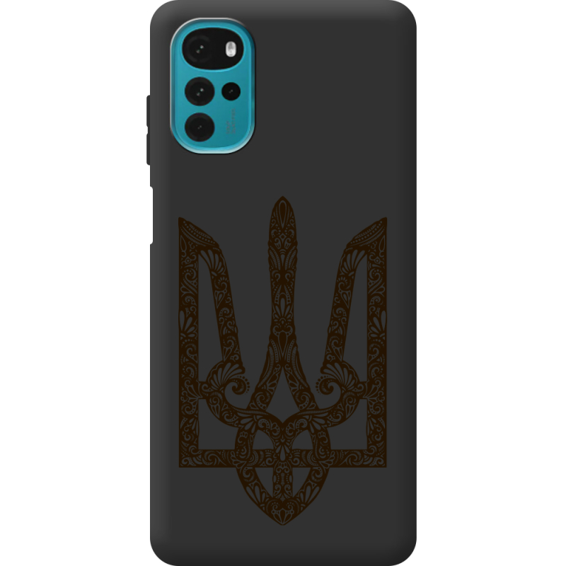 Черный чехол BoxFace Motorola G22 Ukrainian Trident