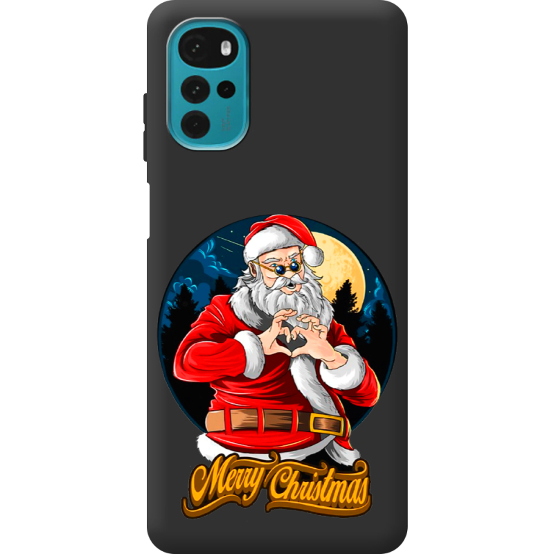 Черный чехол BoxFace Motorola G22 Cool Santa