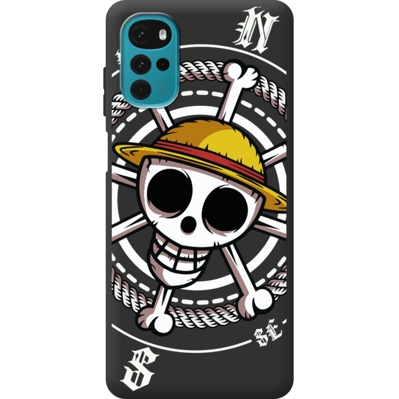 Черный чехол BoxFace Motorola G22 One Piece Компас