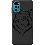 Черный чехол BoxFace Motorola G22 Wolf