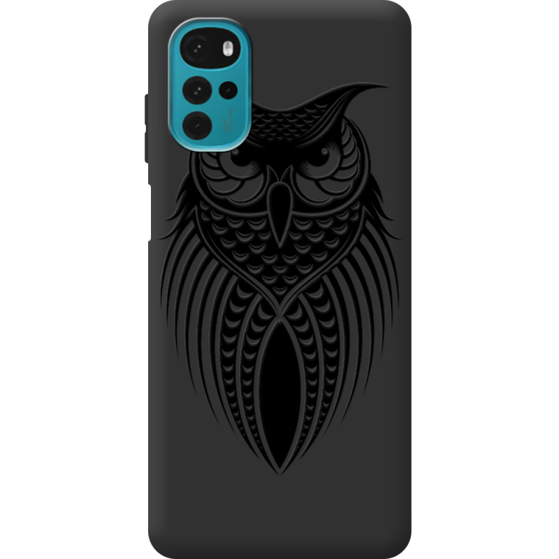 Черный чехол BoxFace Motorola G22 Owl