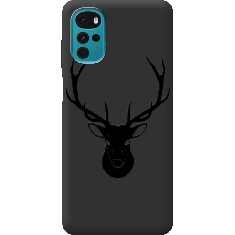 Черный чехол BoxFace Motorola G22 Deer