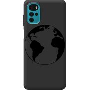 Черный чехол BoxFace Motorola G22 Earth