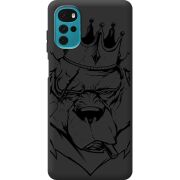 Черный чехол BoxFace Motorola G22 Bear King