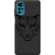 Черный чехол BoxFace Motorola G22 Tiger