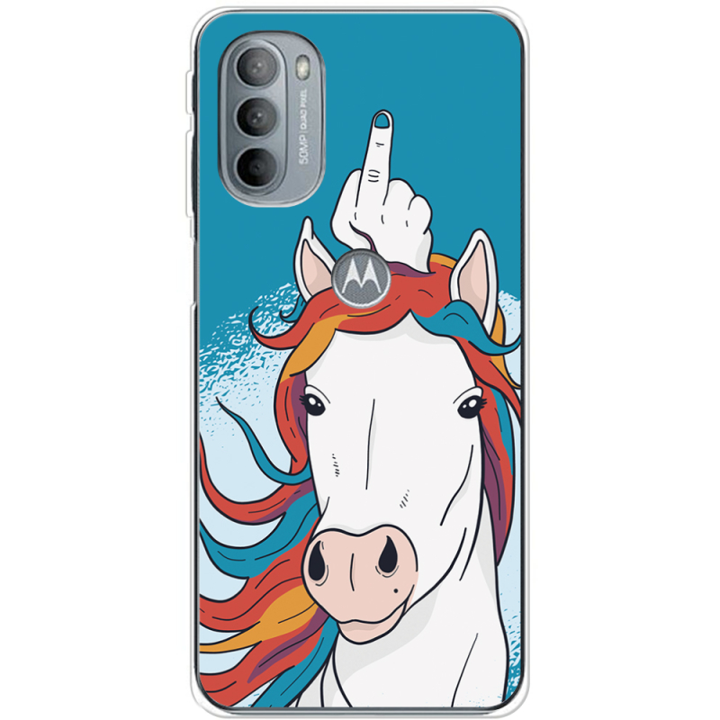 Чехол BoxFace Motorola G31 Fuck Unicorn
