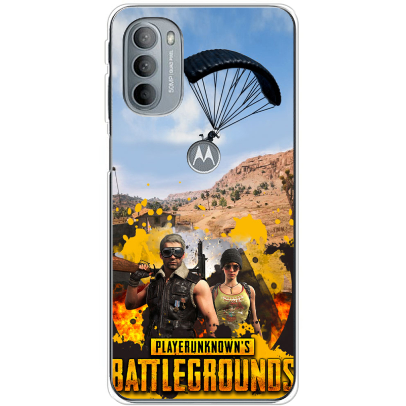 Чехол BoxFace Motorola G31 Pubg parachute