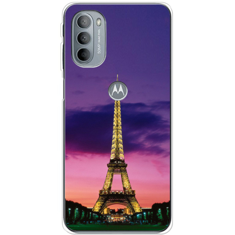 Чехол BoxFace Motorola G31 Полночь в Париже