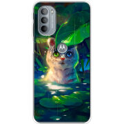 Чехол BoxFace Motorola G31 White Tiger Cub