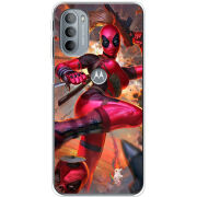 Чехол BoxFace Motorola G31 Woman Deadpool