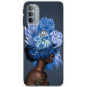 Чехол BoxFace Motorola G31 Exquisite Blue Flowers