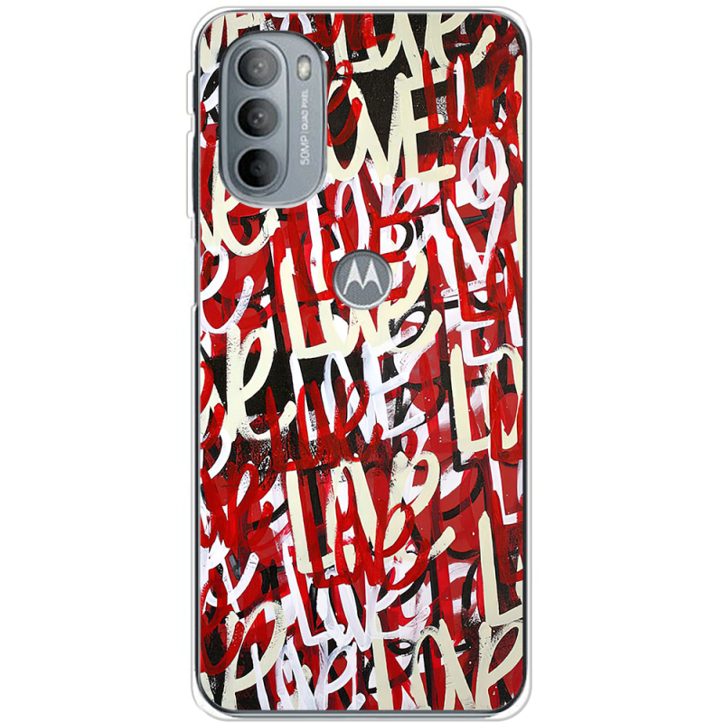 Чехол BoxFace Motorola G31 Love Graffiti