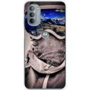 Чехол BoxFace Motorola G31 snowboarder