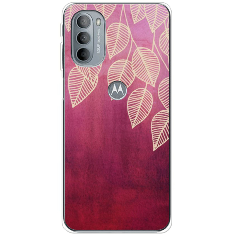 Чехол BoxFace Motorola G31 Gold Leaves