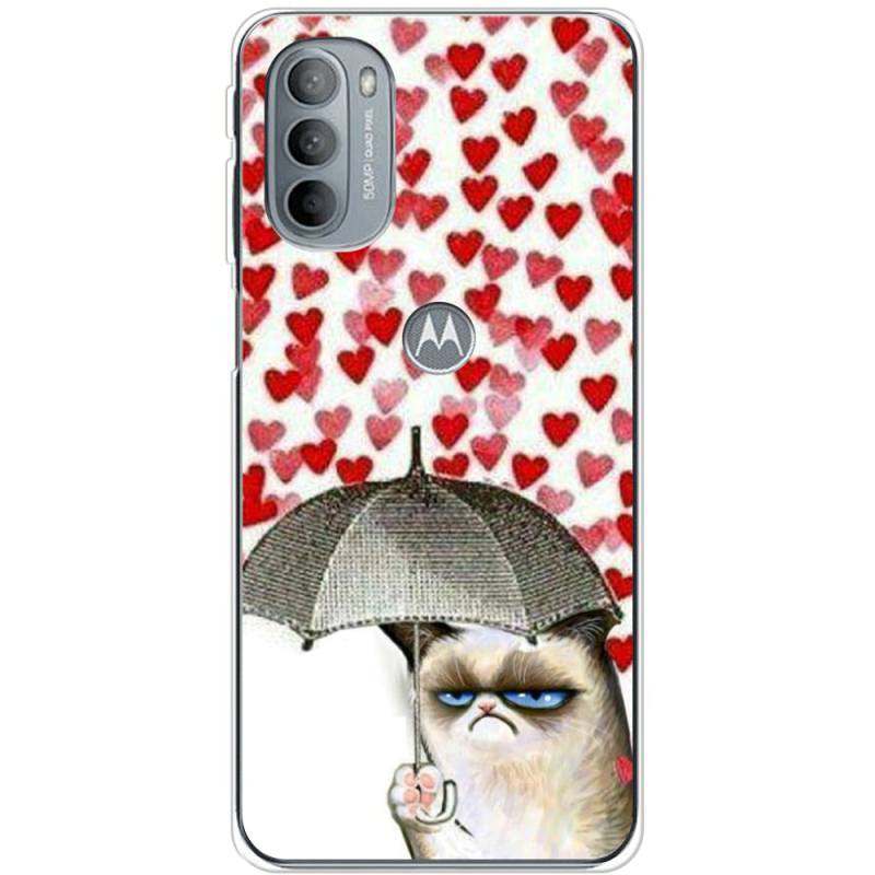 Чехол BoxFace Motorola G31 Raining Hearts