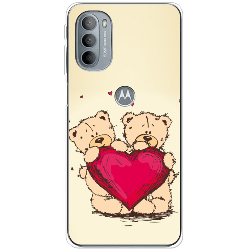 Чехол BoxFace Motorola G31 Teddy Bear Love