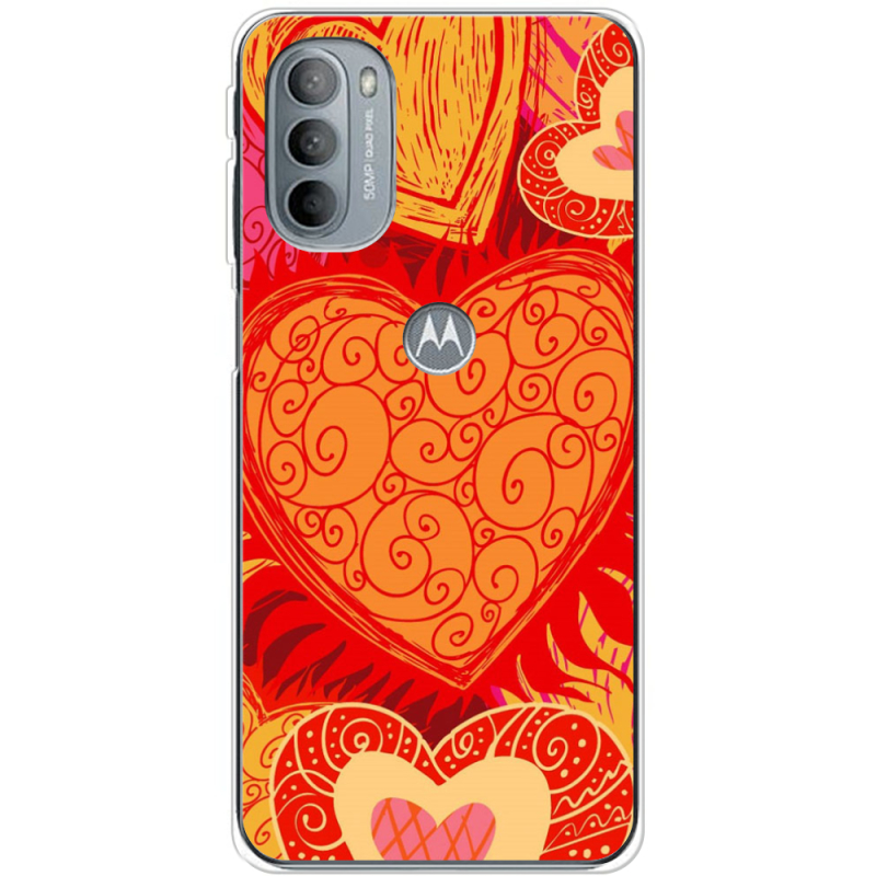 Чехол BoxFace Motorola G31 Warm Hearts