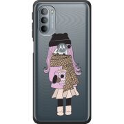 Прозрачный чехол BoxFace Motorola G31 Winter Morning Girl