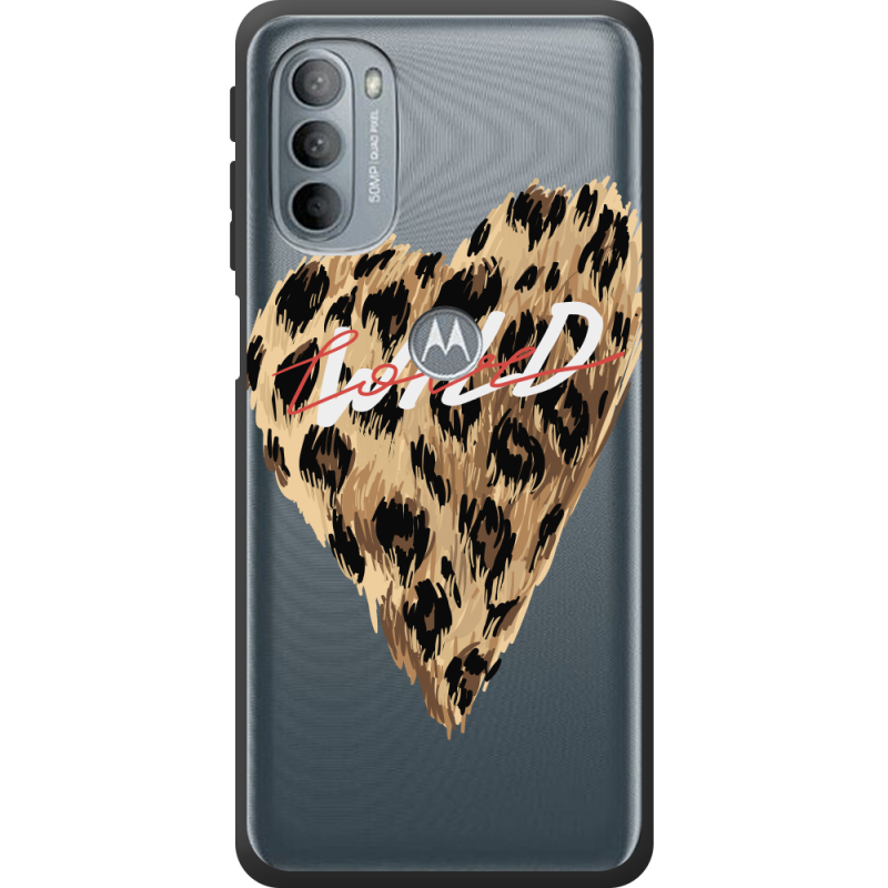 Прозрачный чехол BoxFace Motorola G31 Wild Love