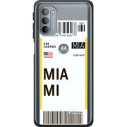 Прозрачный чехол BoxFace Motorola G31 Ticket Miami