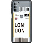 Прозрачный чехол BoxFace Motorola G31 Ticket London