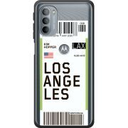 Прозрачный чехол BoxFace Motorola G31 Ticket Los Angeles