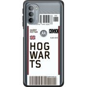 Прозрачный чехол BoxFace Motorola G31 Ticket Hogwarts