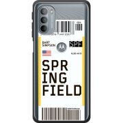 Прозрачный чехол BoxFace Motorola G31 Ticket Springfield