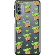 Прозрачный чехол BoxFace Motorola G31 Pattern Baby Yoda