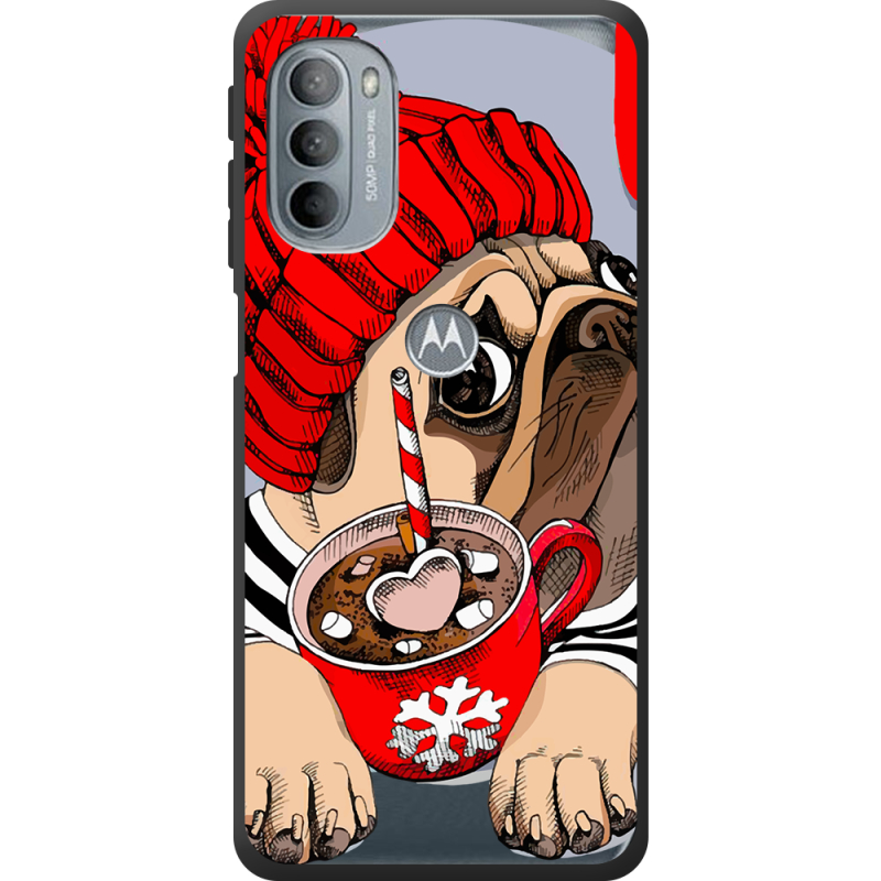 Прозрачный чехол BoxFace Motorola G31 Winter Puggy