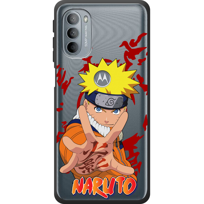 Прозрачный чехол BoxFace Motorola G31 Naruto