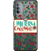 Прозрачный чехол BoxFace Motorola G31 Vintage Christmas Pattern