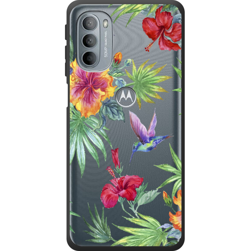 Прозрачный чехол BoxFace Motorola G31 Tropical