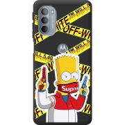 Черный чехол BoxFace Motorola G31 White Bart