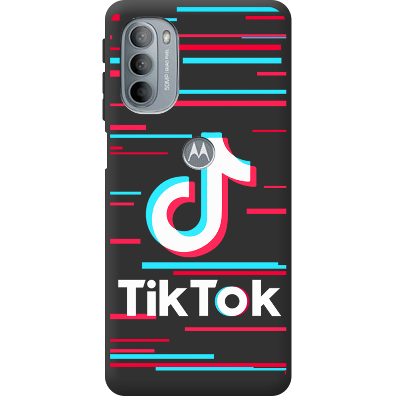 Черный чехол BoxFace Motorola G31 Tik Tok