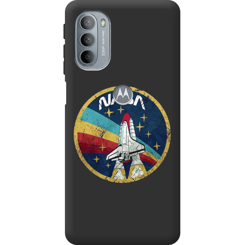 Черный чехол BoxFace Motorola G31 NASA