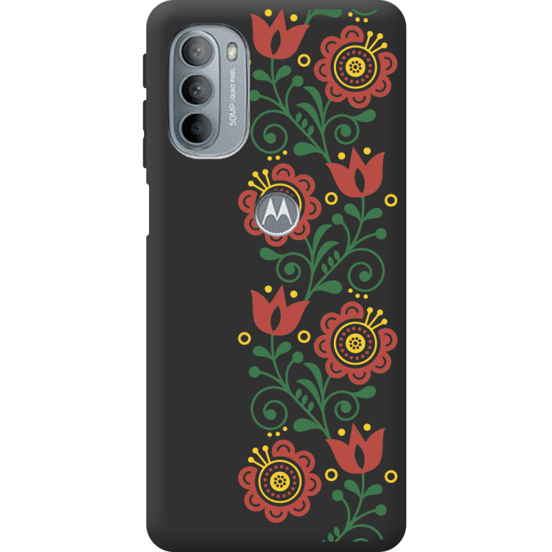 Черный чехол BoxFace Motorola G31 Ethno