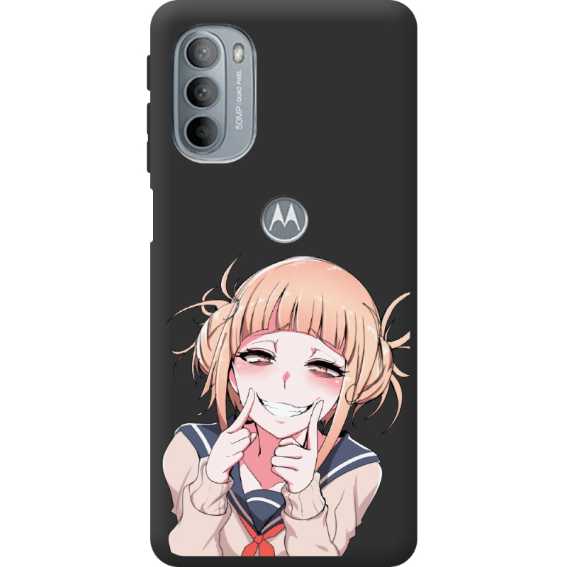 Черный чехол BoxFace Motorola G31 Himiko Toga Smile