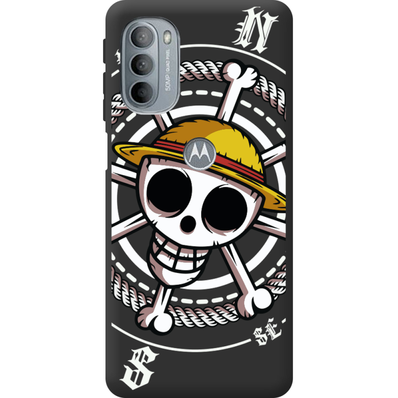 Черный чехол BoxFace Motorola G31 One Piece Компас