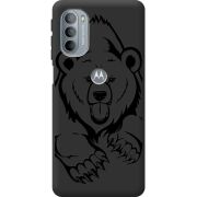 Черный чехол BoxFace Motorola G31 Grizzly Bear