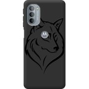 Черный чехол BoxFace Motorola G31 Wolf