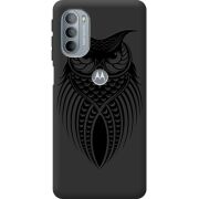 Черный чехол BoxFace Motorola G31 Owl