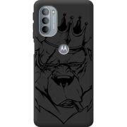 Черный чехол BoxFace Motorola G31 Bear King